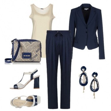Outfit Elegante in Blu
