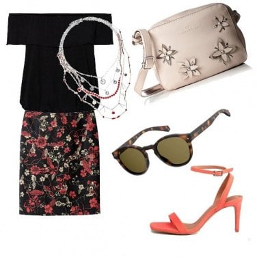 Outfit Gonna a fiori