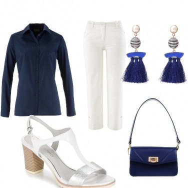 Outfit Bianco e blu mi piaci tu! ❤