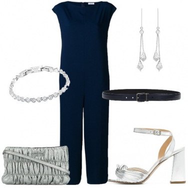 Outfit Blu e silver