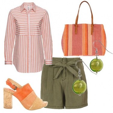Outfit Lime e arancia