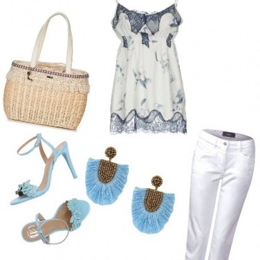 Outfit Serata in azzurro