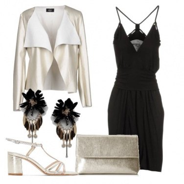 Outfit Nero e oro