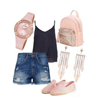 Outfit Accessori pink glitter