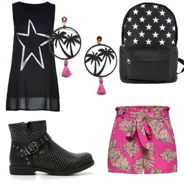 Outfit Pink rock