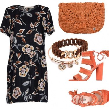 Outfit Marrone e arancio ruggine