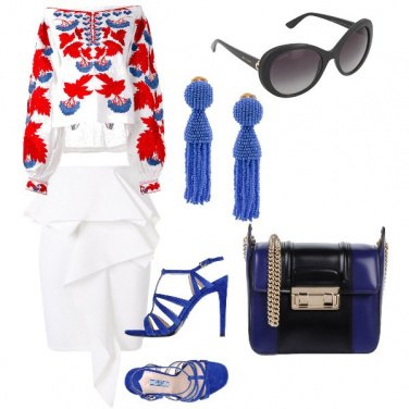 Outfit Blusa colorata