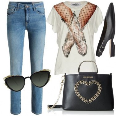 Outfit Jeans e maglietta