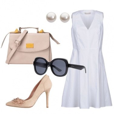 Outfit Il vestito bianco di Charlotte