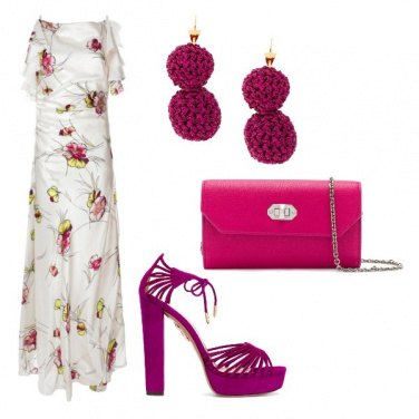 Outfit Glicine e panna