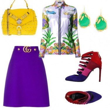 Outfit Sex and the City a colori.