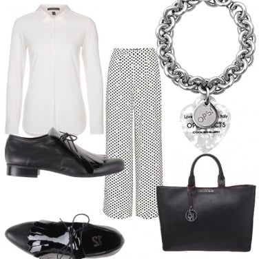 Outfit Ops bianco e nero