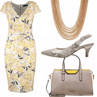 Outfit Giallo e grigio