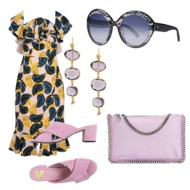 Outfit Rouches e sabot