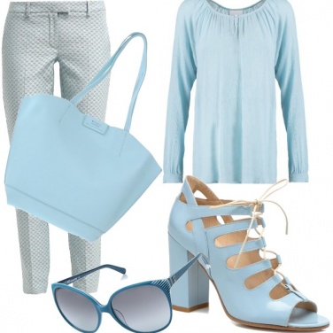 Outfit Tutte le sfumature di celeste