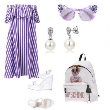 Outfit Basic a righe