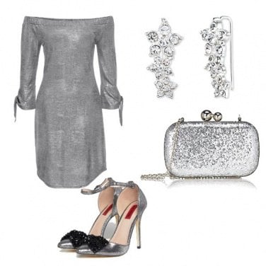 Outfit Total silver