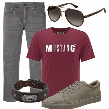 Outfit Camiseta Rojo Hombre: 4 Outfit Hombre | Bantoa