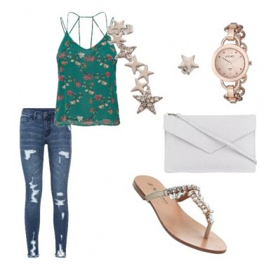 Outfit In verde casual
