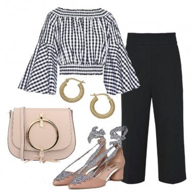 Outfit La blusa crop in fantasia vicky