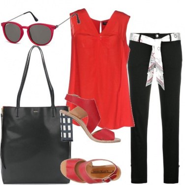 Outfit Rosso e nero