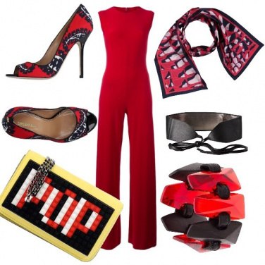 Outfit Red and black