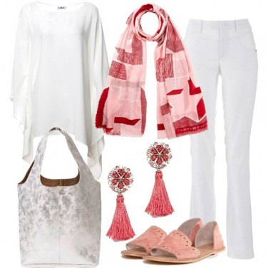 Outfit Delicata con tacco flat