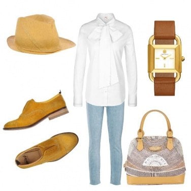 Outfit Giallo casual