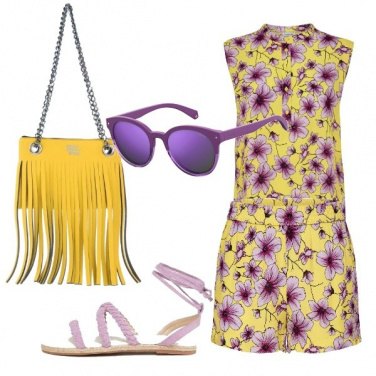 Outfit Fiori e frange
