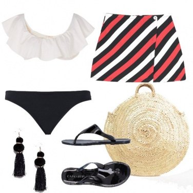 Outfit Il costume bicolor