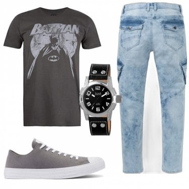 Outfit Camiseta Gris Hombre: 8 Outfit Hombre | Bantoa