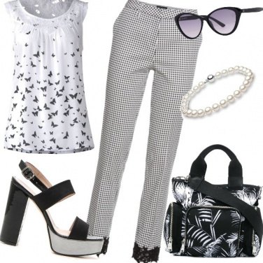 Outfit Bianco e nero