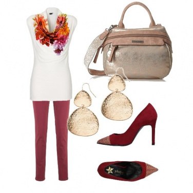 Outfit Fiori e oro