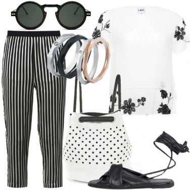 Outfit Mix and match bianco e nero