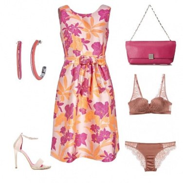Outfit Cerimonia colorata