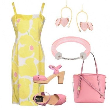 Outfit Yellow and rose