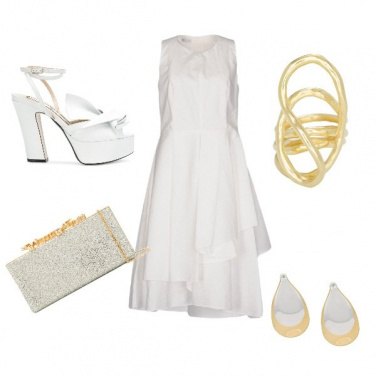 Outfit Oro e bianco