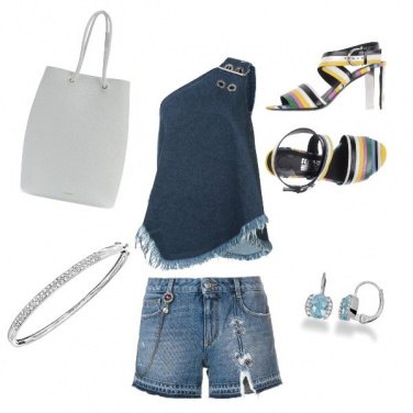 Outfit Jeans e righe