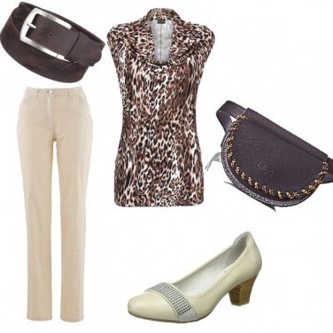 Outfit Maglia animalier