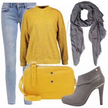 Outfit Yellow sporty chic