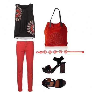 Outfit Il rosso e il nero