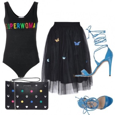 Outfit Superwoman in tulle