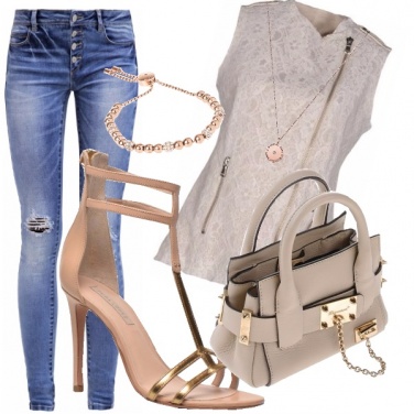 Outfit Casual nude look