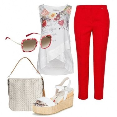 Outfit Rosso e bianco