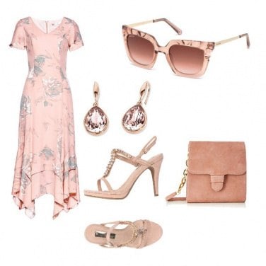 Outfit Total nude chic