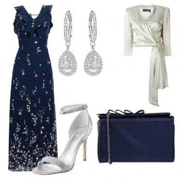 Outfit Blue e silver