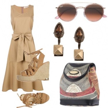 Outfit Fiocco e zeppa