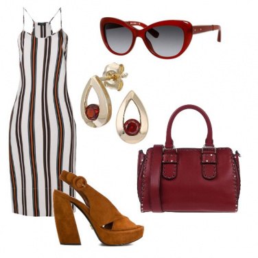 Outfit Tubino a righe