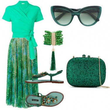 Outfit Bon ton smeraldo