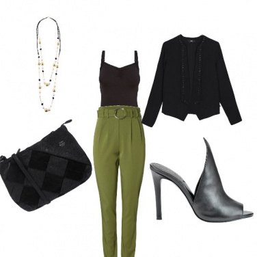 Outfit Blk green